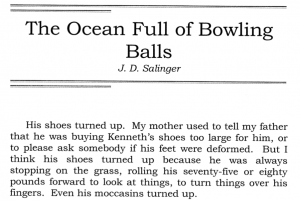 J.D. Salinger's Ocean Full of Bowling Balls Screen shot