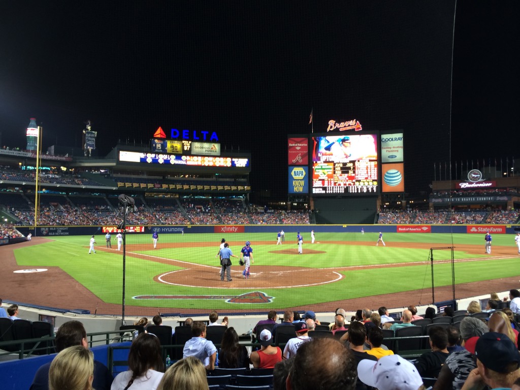 Home Plate @ Braves Game, Thank You NCTies!