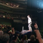 Eddie Vedder looks out on the Charlotte crowd